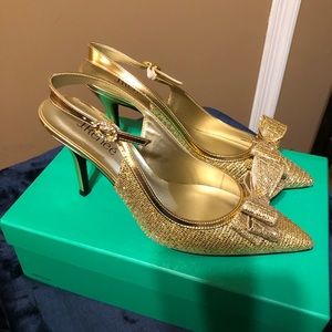 Stepping Out in Glitter Gold